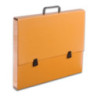 Teczka szkolna z rączką A3 5.5cm pomarańczowa pastelowa TT7182 TADEO