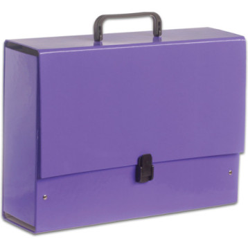 Teczka z rączką B4 Jumbo 10cm fioletowa pastelowa TT6852 TADEO Teczka z rączką B4 Jumbo 10cm fioletowa pastelowa TT6852 TADEO