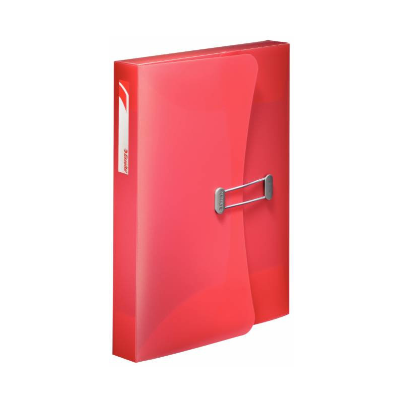 Teczka z gumką na dokumenty 40mm INTENSE czerwona 177487 ESSELTE