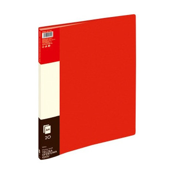 Teczka ofertowa 9002A czerwona 20 koszulek 120-1193 GRAND