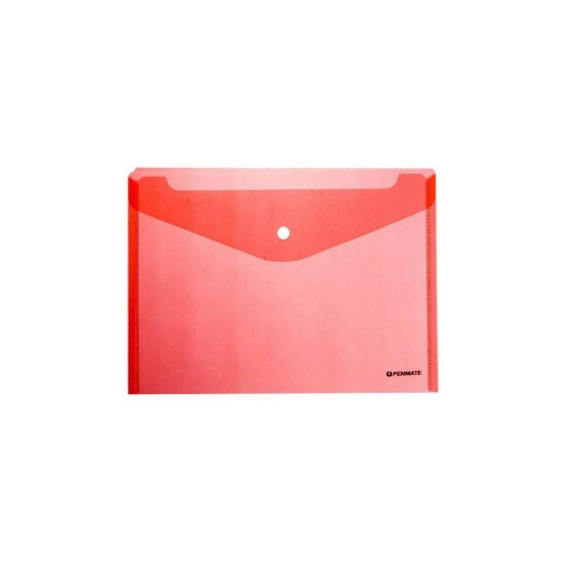 Teczka kopertowa na zatrzask A4 czerwona PP-231 TT6706 PENMATE