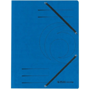 Teczka z gumką na dokumenty A4 z zakładkami Colorspan niebieska 10843910 HERLITZ