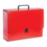 Teczka z rączką B4 Jumbo 10cm czerwona lakierowana TT6851