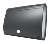 Teczka harmonijkowa PP na zatrzask czarna 178x118x31mm BT613-V TETIS
