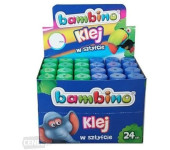 Klej szkolny w sztyfcie 15g Display 24 sztuki BAMBINO St.Majewski