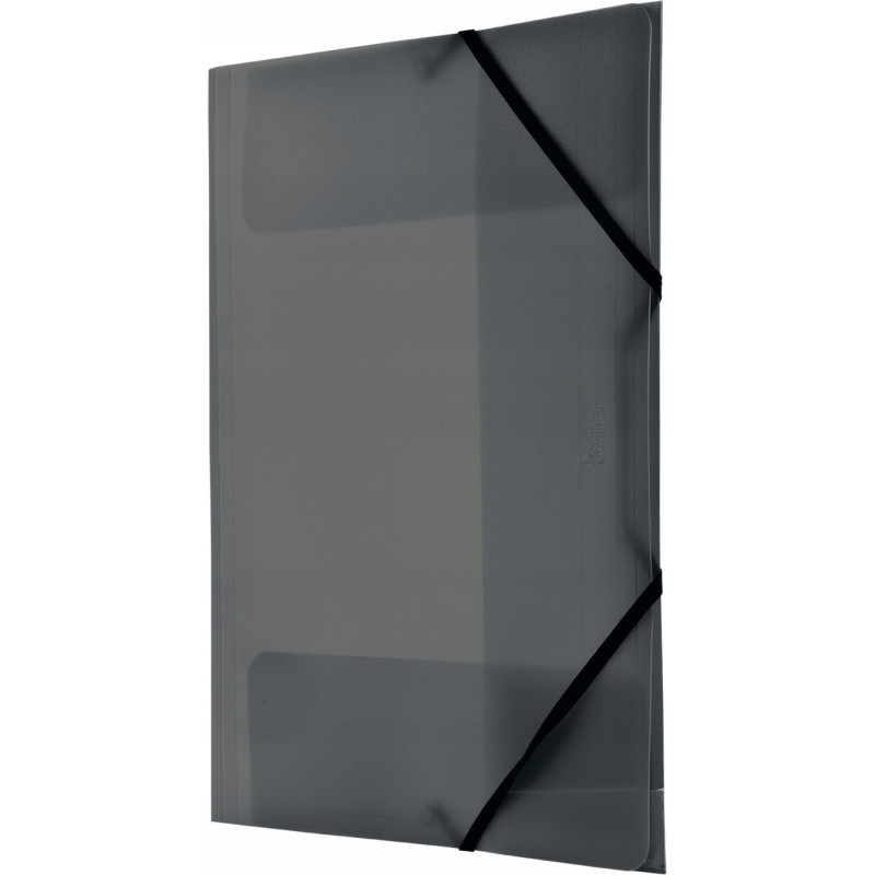 Teczka z gumką na rogach A4 PP czarna BT624-V TETIS