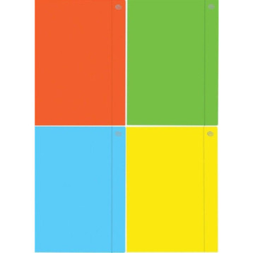 Teczka A5+ z gumką FLUO mix kol (10szt.) INTERDRUK Teczka A5+ z gumką FLUO mix kol (10szt.) INTERDRUK