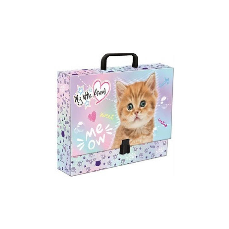 Teczka z rączką XL na prace plastyczne PASTEL KITTY ST.MAJEWSKI
