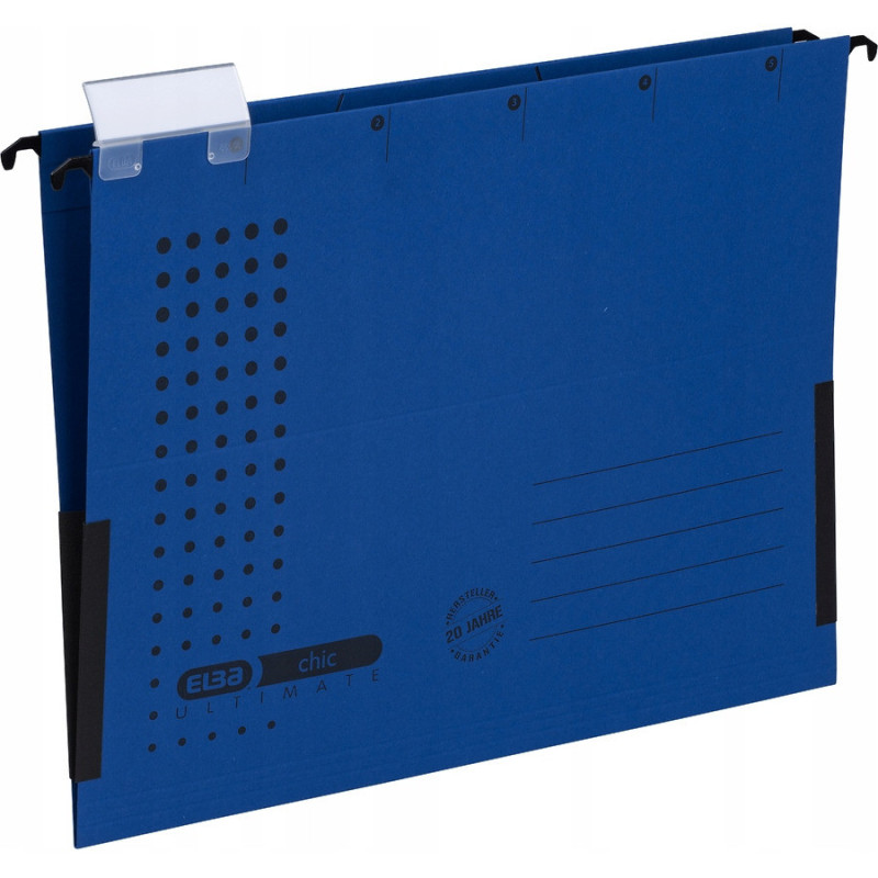 Teczka zawieszana na dokumenty CHIC ULTIMATE harmonijkowa granatowa 100552102 ELBA