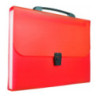 Teczka A4 harmonijkowa PP 13 przegródek z rączką czerwona BT623-C TETIS