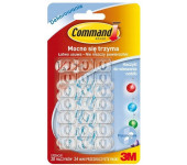 Przezroczyste haczyki 3M COMMAND do wieszania ozdób 17026CLR PL