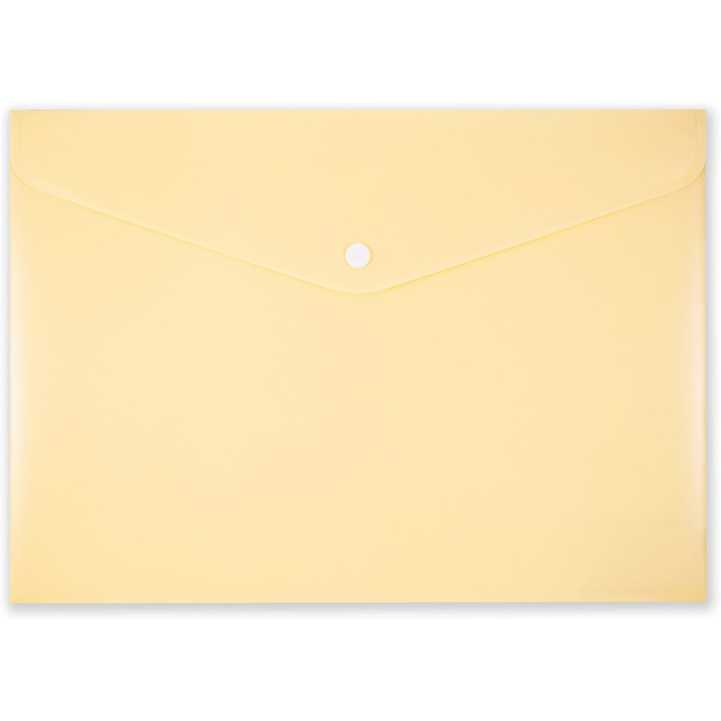 Teczka kopertowa na zatrzask A4 PP-113 żółta pastelowa TT7941 PENMATE
