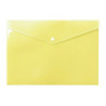 Teczka kopertowa na dokumenty A4 na zatrzask PP pastelowy żółty TKP-A4-03 BIURFOL