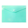 Teczka kopertowa na dokumenty A5 na zatrzask PP pastelowy zielony TKP-A5-04 BIURFOL