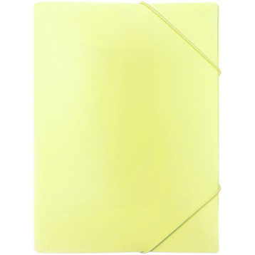Teczka z gumką na dokumenty A4 PP pastelowy żółty TGP-A4-03 BIURFOL