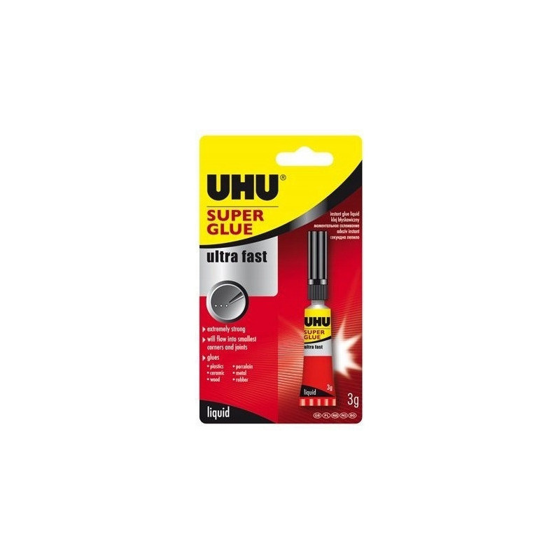 Klej UHU SUPER GLUE JUMBO 3g (36320)