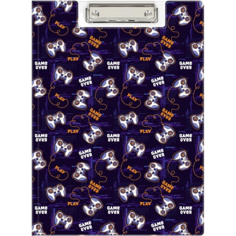 Teczka z klipem A4 z nadrukiem GAMEPAD KHN-04-33 BIURFOL