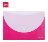 Teczka kopertowa na zatrzask A4 RIO różowa E38977 PINK DELI