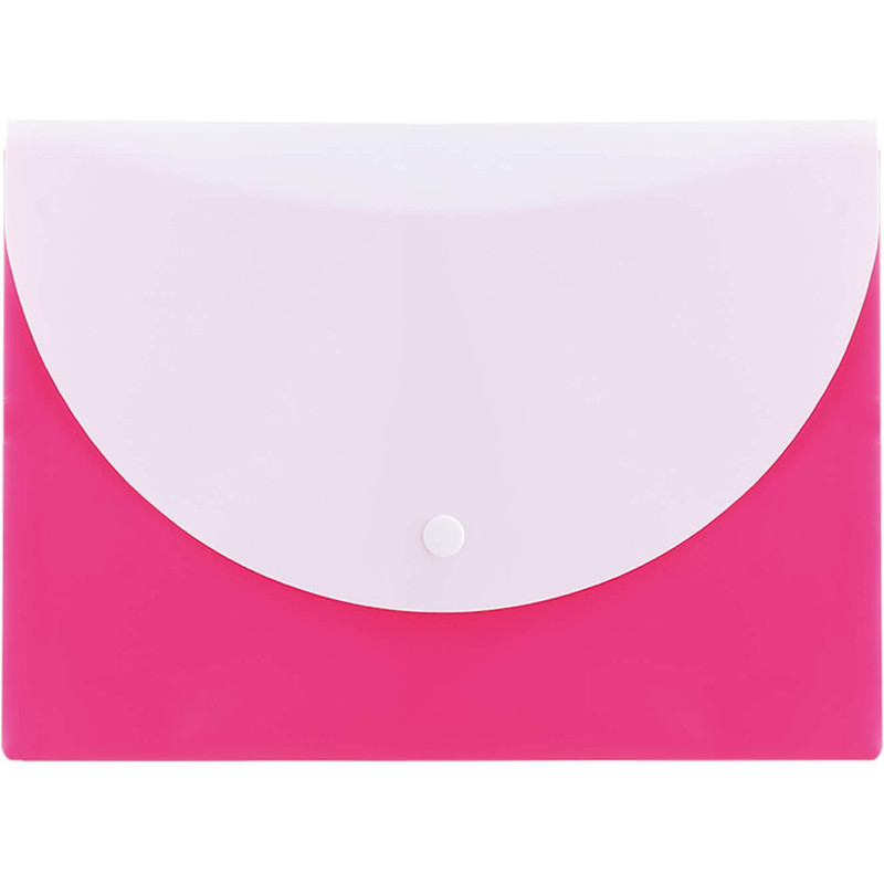 Teczka kopertowa na zatrzask A5 RIO różowa E38978 PINK DELI
