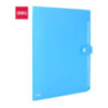 Teczka zatrzaskowa A4 8-przegródek RIO niebieska EB40102 BLUE DELI
