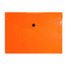 Teczka kopertowa na dokumenty A5 na zatrzask PP neonowy pomarańczowy TK-NEON-A5-04 BIURFOL