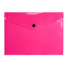 Teczka kopertowa na dokumenty A5 na zatrzask PP neonowy różowy TK-NEON-A5-01 BIURFOL
