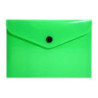 Teczka kopertowa na dokumenty A6 na zatrzask PP neonowy zielony TK-NEON-A6-03 BIURFOL