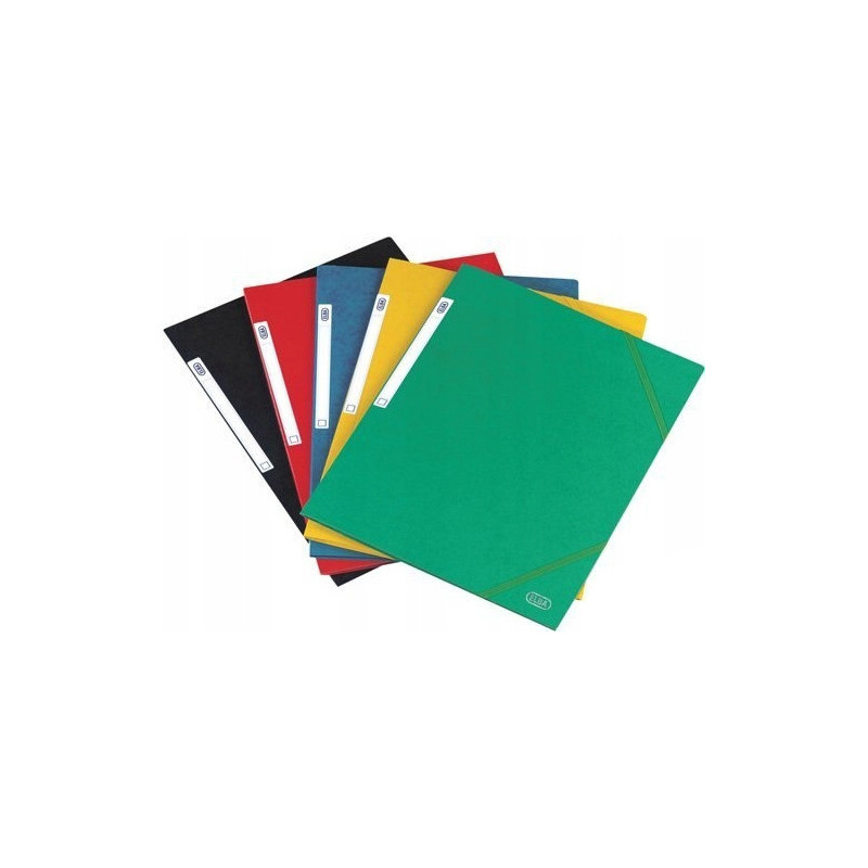 Teczka na dokumenty z gumką A4 kartonowa SAMOA czarna E120615-09 ELBA