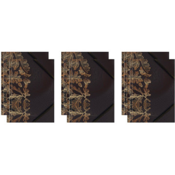 Teczka kartonowa A4 z gumką narożną ZŁOTE LIŚCIE BT601-B3 TETIS