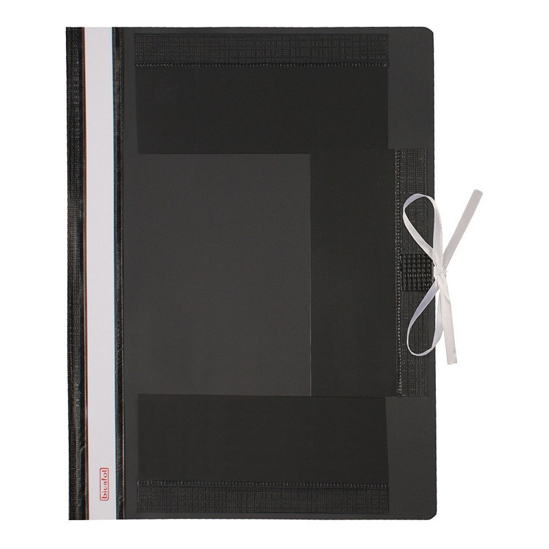 Teczka wiązana czarna(25)BIURF TW-01-05