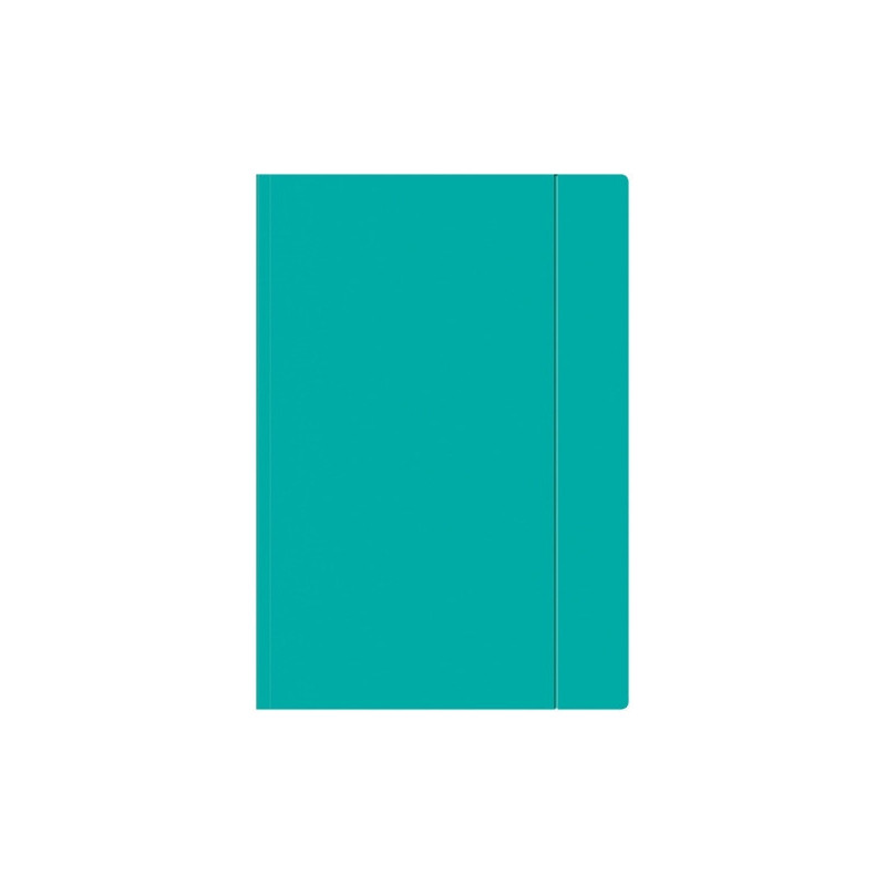 Teczka z gumką A4+ FLUO turkusowa INTERDRUK