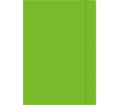 Teczka z gumką A4+ FLUO zielona INTERDRUK