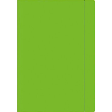 Teczka z gumką A4+ FLUO zielona INTERDRUK