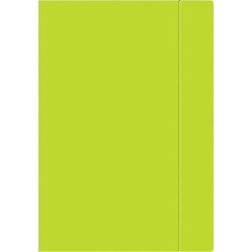 Teczka z gumką A4+ FLUO limonkowa INTERDRUK