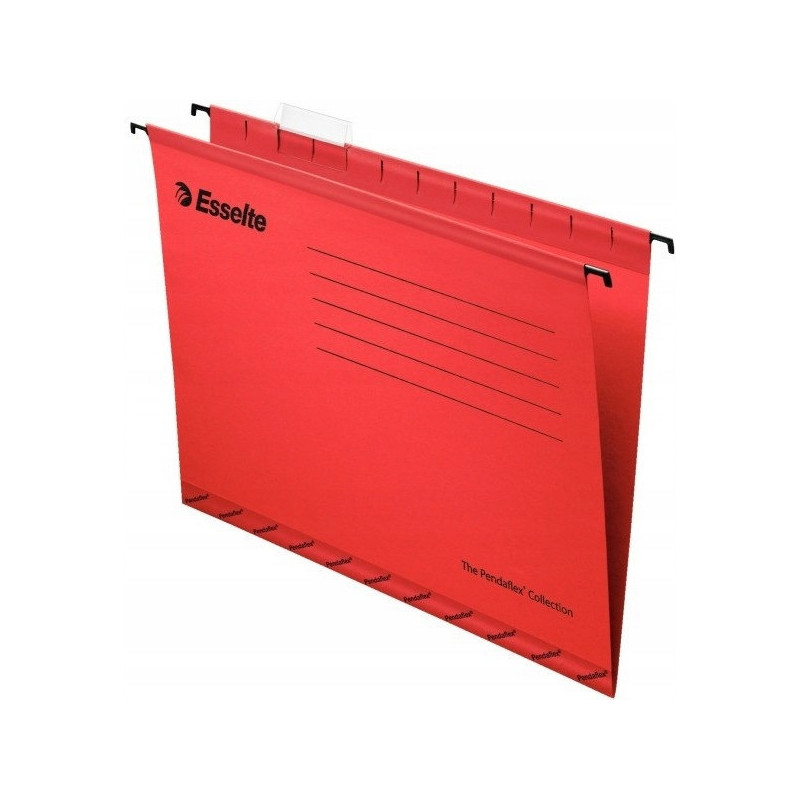Teczki zawieszane A4 PENDAFLEX STANDARD czerwone 25szt ESSELTE 90316
