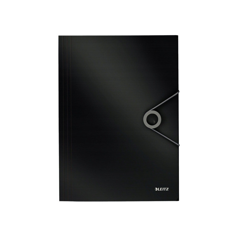 Teczka z gumką A4 PP SOLID czarna 45631095 LEITZ