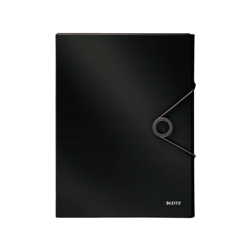 Teczka z gumką PP LEITZ SOLID 30mm czarna 45681095