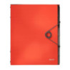 Teczka segregująca 6 przekładek jasnoczerwona PP LEITZ SOLID 45691020