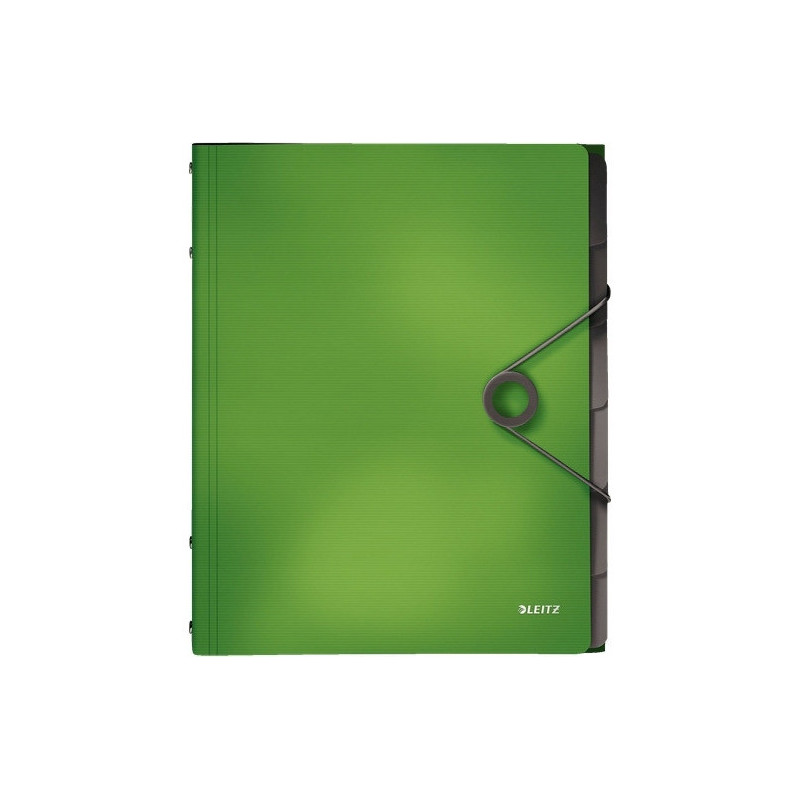 Teczka segregująca 6 przekładek jasnozielona PP LEITZ SOLID 45691050