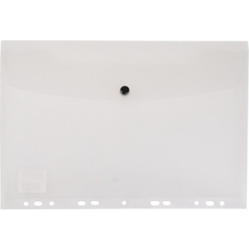 Teczka kopertowa na dokumenty A4 wpinana do segregatora PVC przezroczysta TP-12-05 BIURFOL