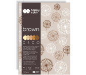 Blok A4 20k 170g 5 kolorów DECO BROWN HA 3717 2030-072 HAPPY COLOR