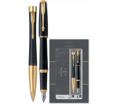 Komplet URBAN DUO długopis+pióro wieczne czarny mat GT PARKER 2093381