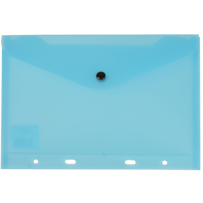 Teczka kopertowa na dokumenty A5 wpinana do segregatora PVC niebieska TP-12 BIURFOL