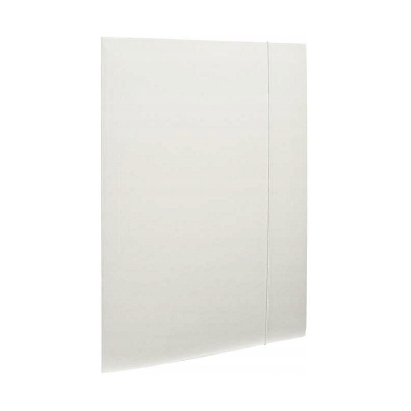 Teczka z gumką NATUNA A4 lakierowana biała 390g (21236)