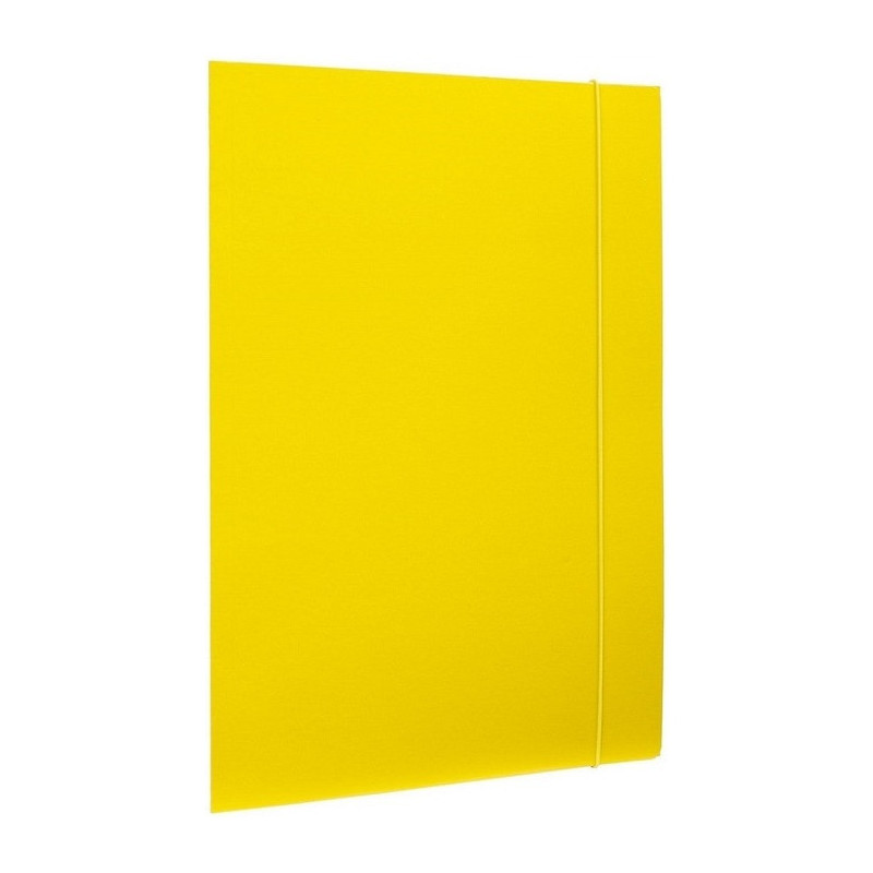 Teczka z gumką NATUNA A4 lakierowana żółta 390g (21231)