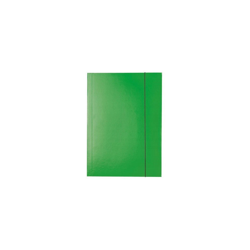 Teczka z gumką NATUNA A4 lakierowana zielona 390g (21233)