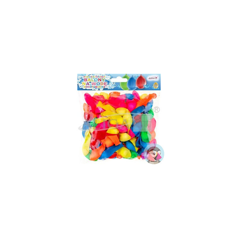 Balony wodne samozaciskowe (100szt.+ 2 końcówki) BW-5211 ALIGA