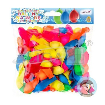 Balony wodne samozaciskowe (100szt.+ 2 końcówki) BW-5211 ALIGA