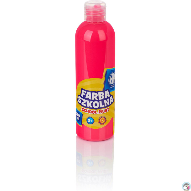 Farba plakatowa szklona 250ml fluorescencyjna różowa 301217032 ASTRA