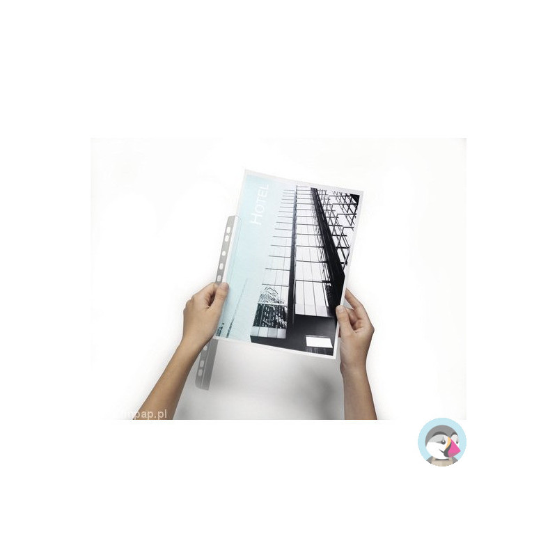 Grzbiety zaciskowe A4 6mm 60k (50szt) przezroczyste z perforacją 290419 DURABLE